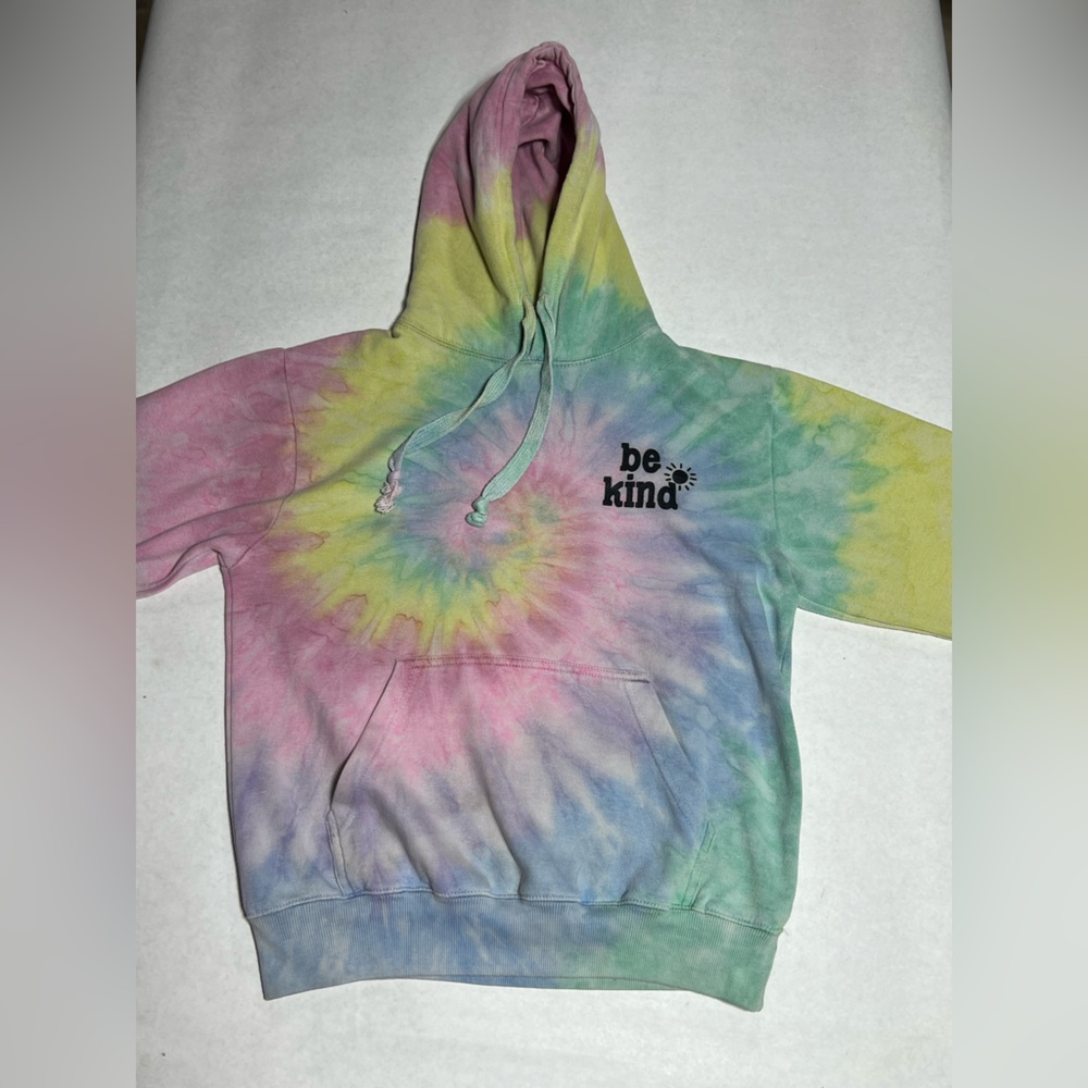 Tie Dye Be Kind hoodie size medium.